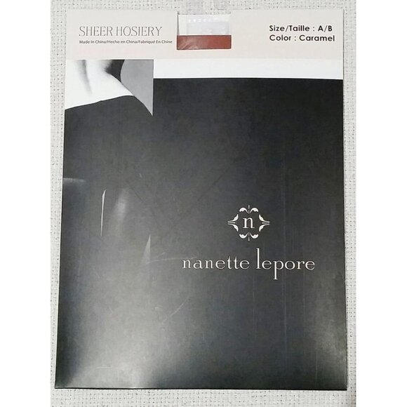 NANETTE LEPORE Sheer Hosiery CARAMEL ( A / B )